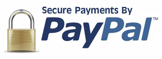 We Offer Secure Payments Via PayPal